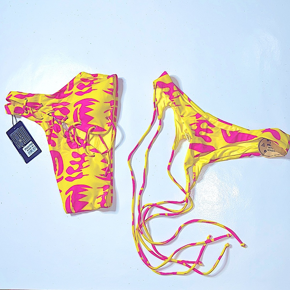 ReeBees Swimwear (S,M,L) Yellow/Pink